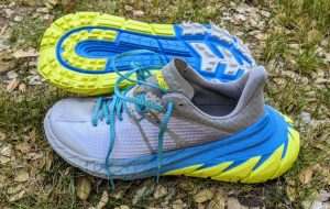Hoka One One TenNine Grey/Blue/Yellow