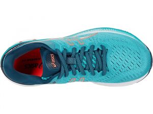 Asics Gel Kayano 27 Techno Cyan/Sunrise Red