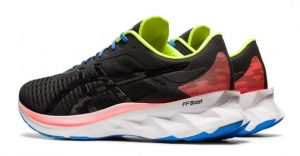 Asics Novablast Black Volt/Orange