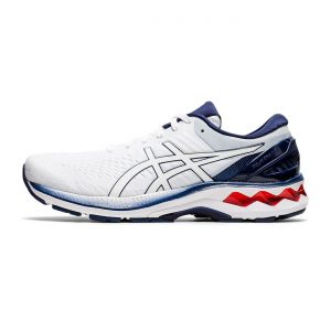 Asics Gel Kayano 27 White/Blue/Red