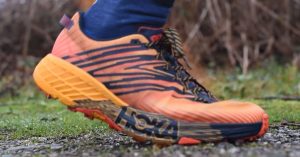Hoka One One Speedgoat 4 Mandarin Red/Gold Fusion