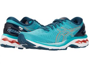 Asics Gel Kayano 27 Techno Cyan/Sunrise Red