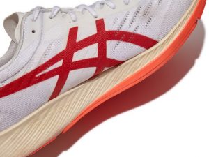 Asics MetaRacer White/Sunrise Red