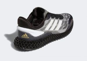 Adidas 4D Run 1 Core Black-Cloud White-Gold Metallic