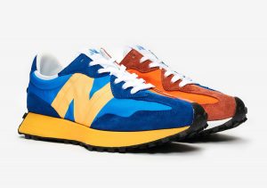 New Balance 327 Blue/Orange/Yellow