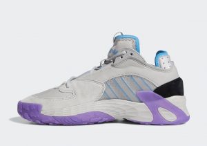 Adidas Streetball Cloud Grey Two/Active Purple/Shock Cyan
