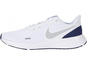 Nike Revolution 5 White/Metallic Silver/Navy