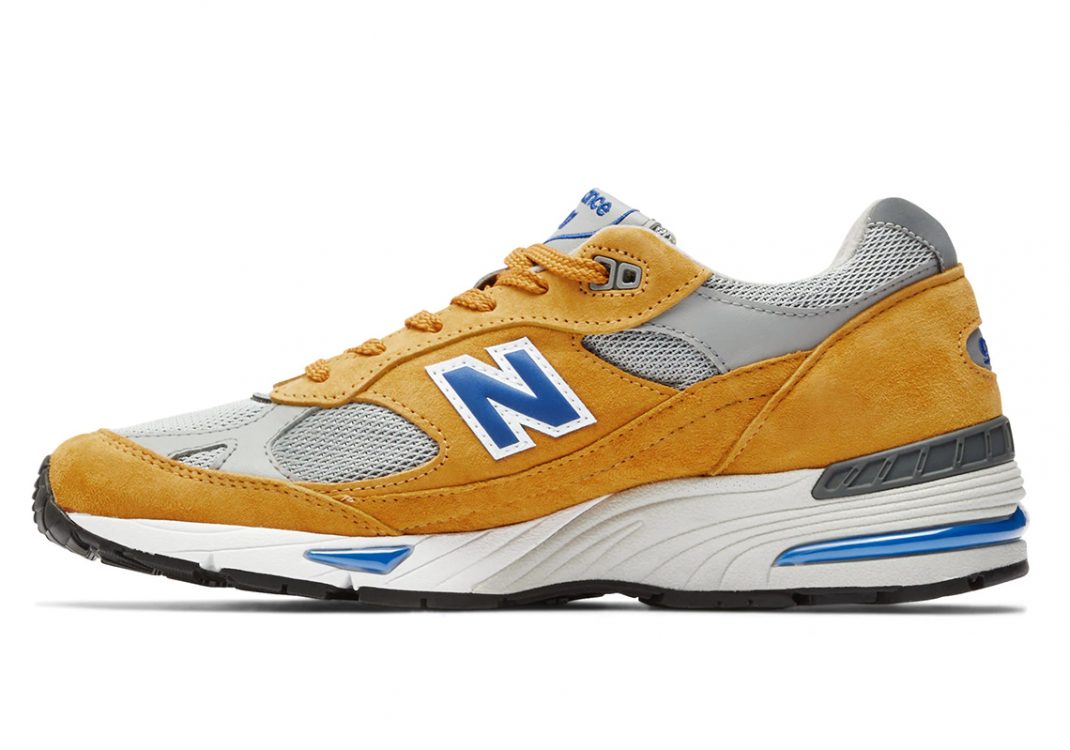 New Balance 991 Yellow Blue