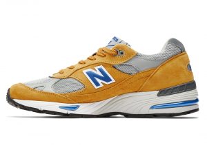 New Balance 991 Yellow Blue
