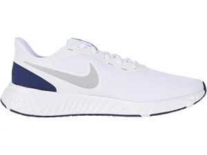 Nike Revolution 5 White/Metallic Silver/Navy