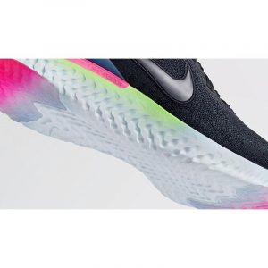 Nike Epic React Flyknit 2 Black/Sapphire Lime Blast-Hyper Pink-Blue Tint