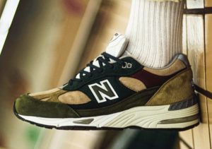 New Balance 991 Tan Green