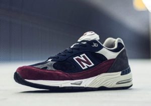 New Balance 991 Navy/Burgundy/Grey