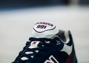 New Balance 991 Navy/Burgundy/Grey