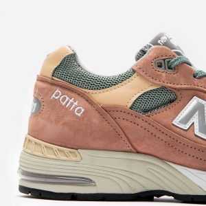 Patta X New Balance 991 Dusty Pink/Light Petrol