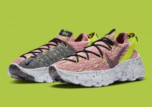 Nike Space Hippie 04 Lemon Venom/Black-Light Arctic Pink