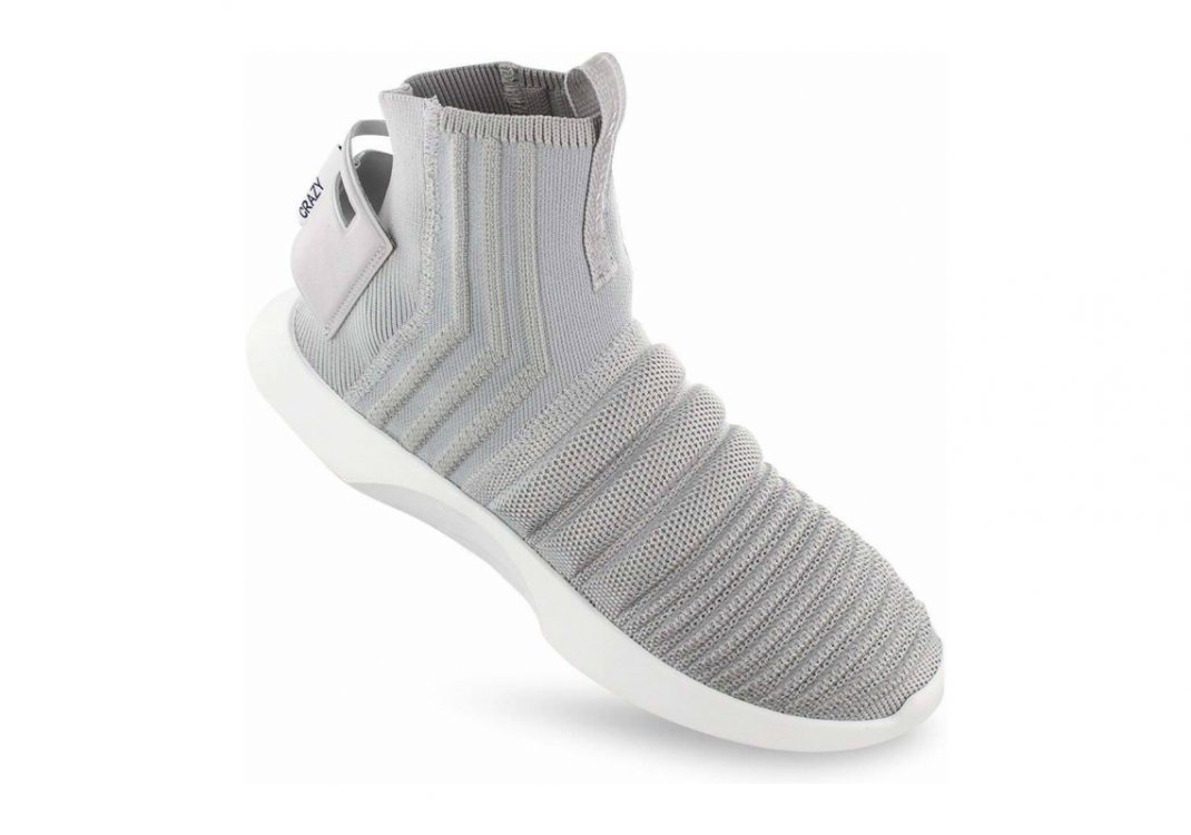 Adidas Crazy 1 ADV Sock Primeknit - Light Grey/White (CQ0984)