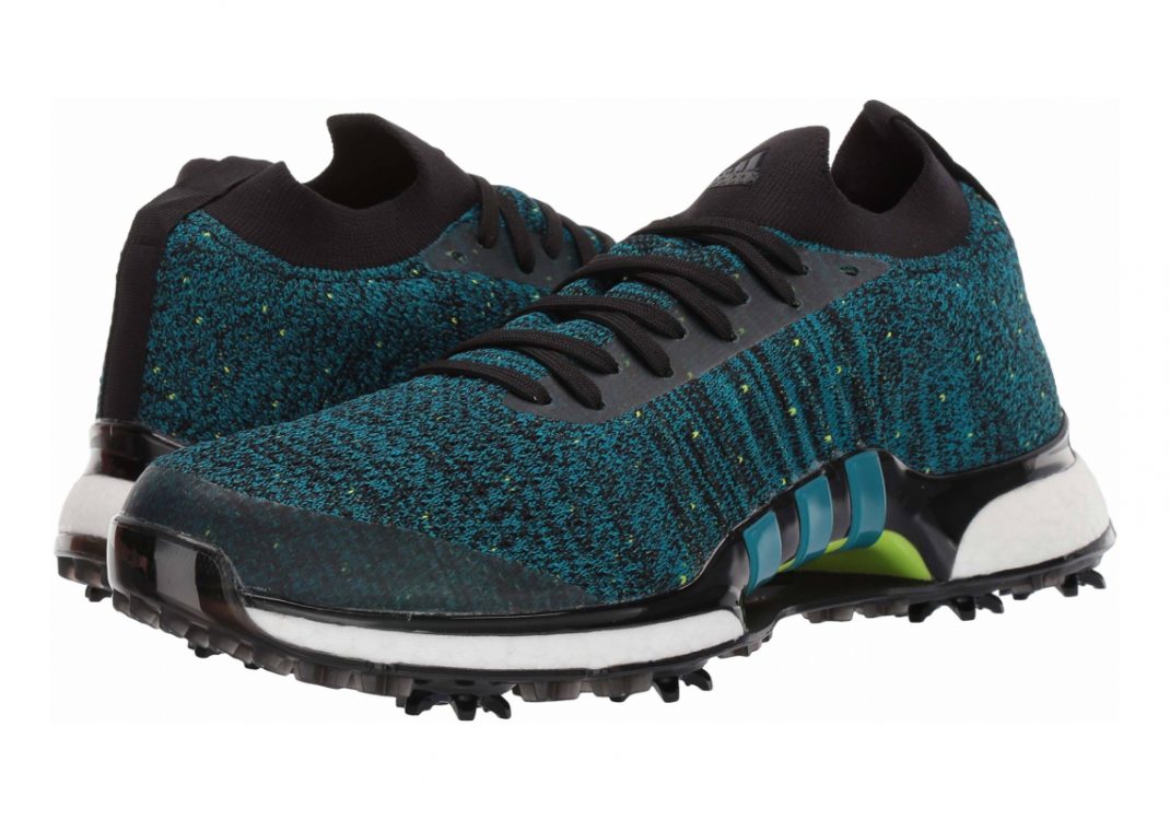 Adidas Tour360 XT Primeknit - Core Black Active Teal Solar Slime (F35407)