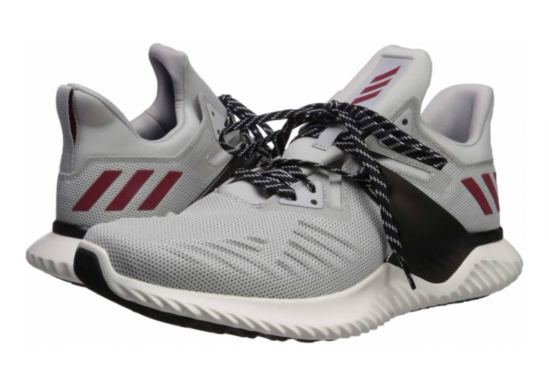 Adidas Alphabounce Beyond 2.0 - Light Grey Heather Active Maroon Black (G28829)