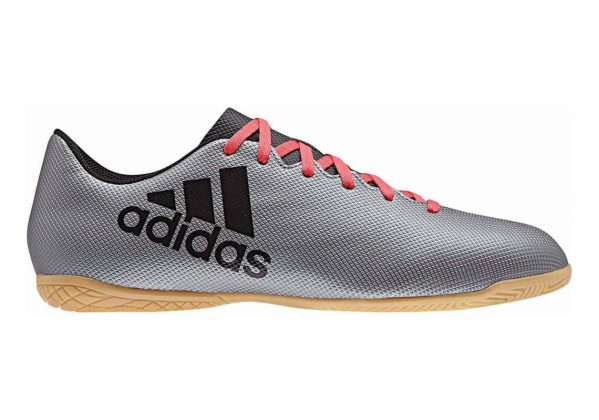 Adidas X 17.4 Indoor - Grey Grey Core Black Real Coral S18 (AH2339)