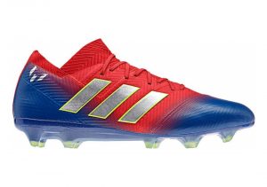 Adidas Nemeziz Messi 18.1 Firm Ground - Red/Silver/Blue (BB9444)