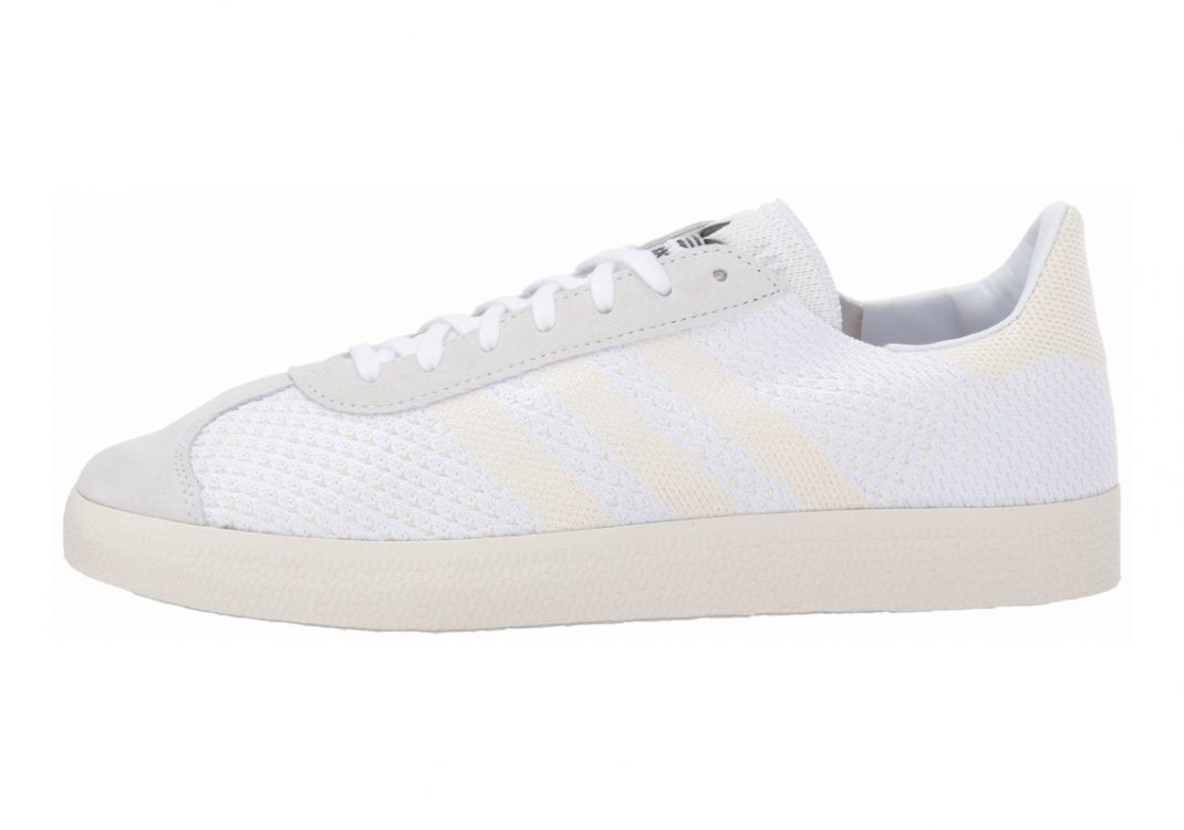 Adidas originals mens gazelle primeknit trainers blue/footwear white/chalk white best sale