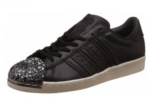 Adidas metal best sale toe superstar black