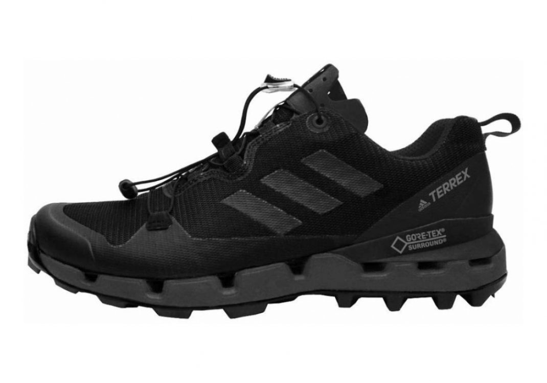 Adidas Terrex Fast GTX Surround - Black Grey Five Hi Res Red (AQ0365)