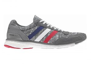 Adidas Adizero Adios Boost 3.0 - Grey Grefou Ftwwht Scarle Grefou Ftwwht Scarle (CP9368)