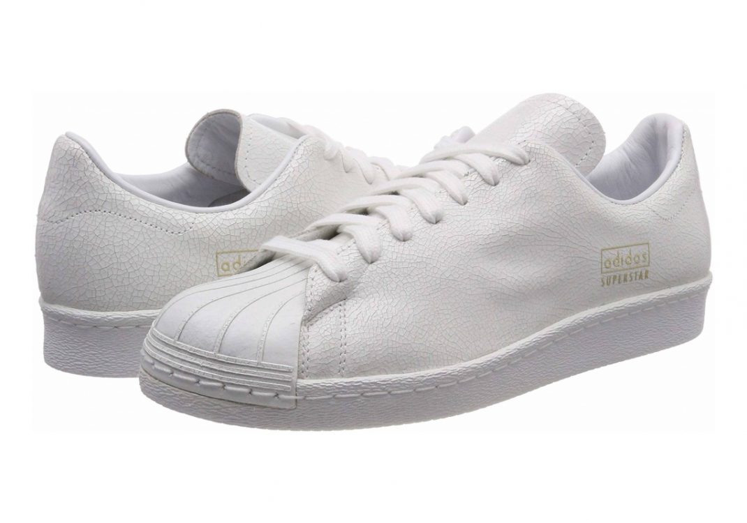 Adidas Superstar 80s Clean - Weiß Ftwr White Ftwr White Gold Met Ftwr White Ftwr White Gold Met (AQ1022)