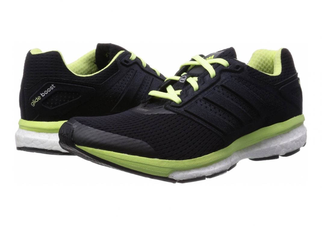 Adidas Supernova Glide Boost 7 - Core Black Ftwr White Frozen Yellow F15 (B33602)