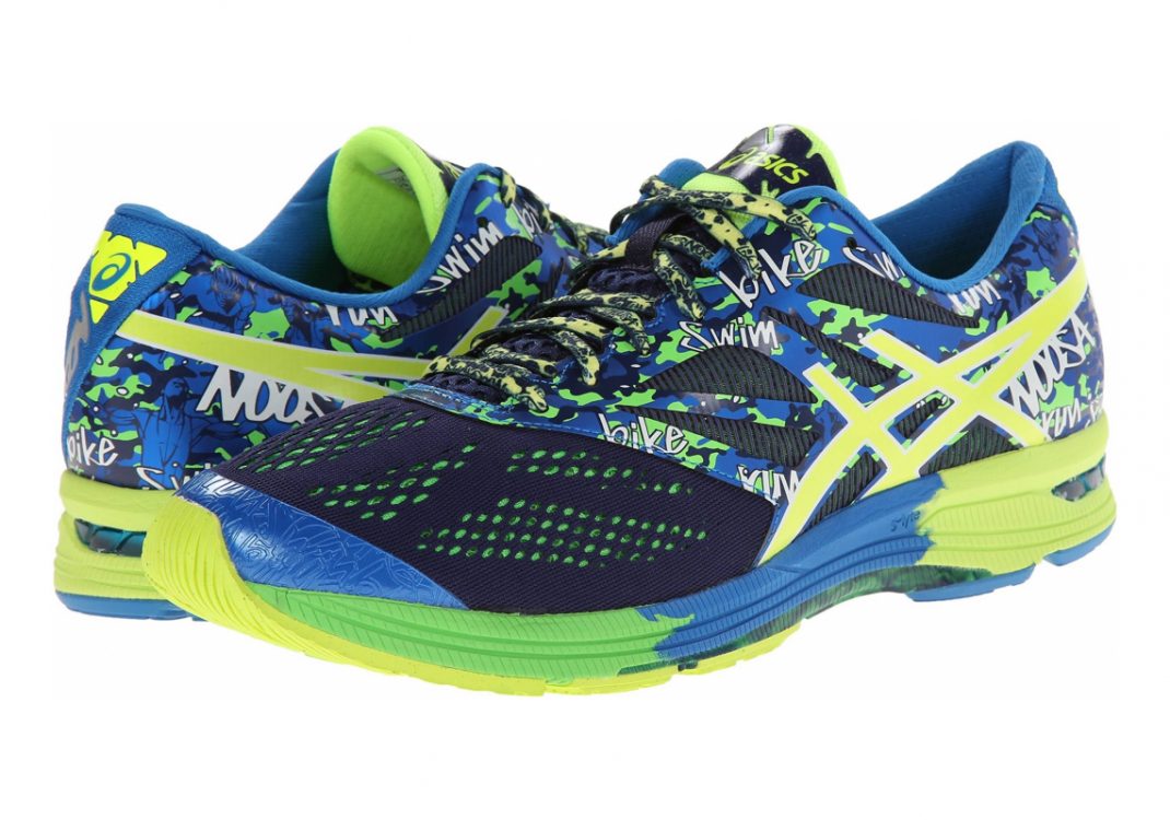 Asics Gel Noosa Tri 10 - Azul Midnight Flash Yellow Flash Green 4907 (T530N4907)