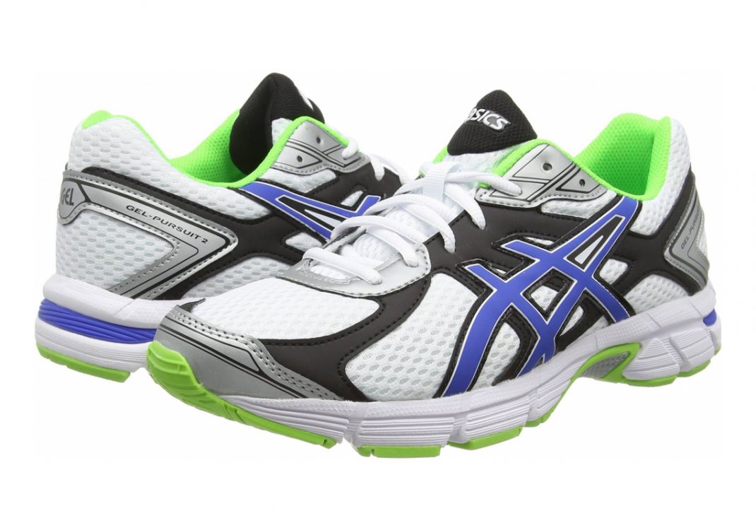 Asics Gel Pursuit 2 - Blanco White Blue Flash Green 142 (T4C4N0142)