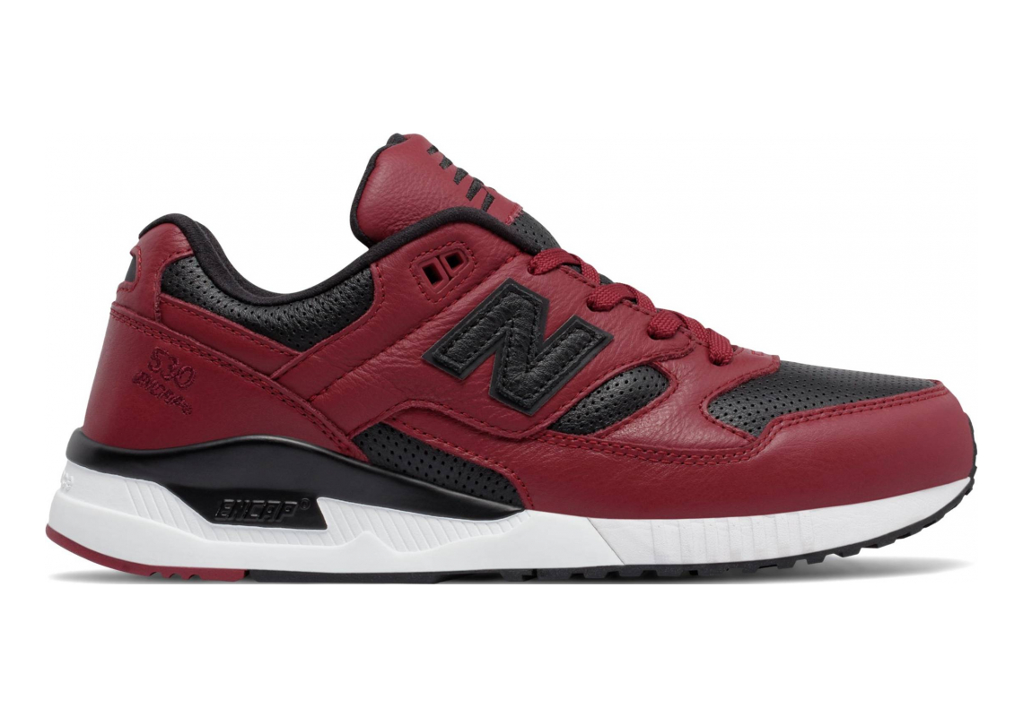 new balance red leather