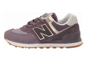 New Balance 574 Metallic Patch - Purple (WL574MLB)
