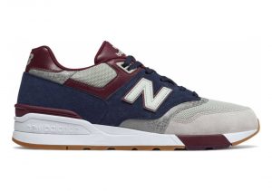 New Balance 597 - Azul Rain Cloud Pigment Nb Burgundy Gnb (ML597GNB)