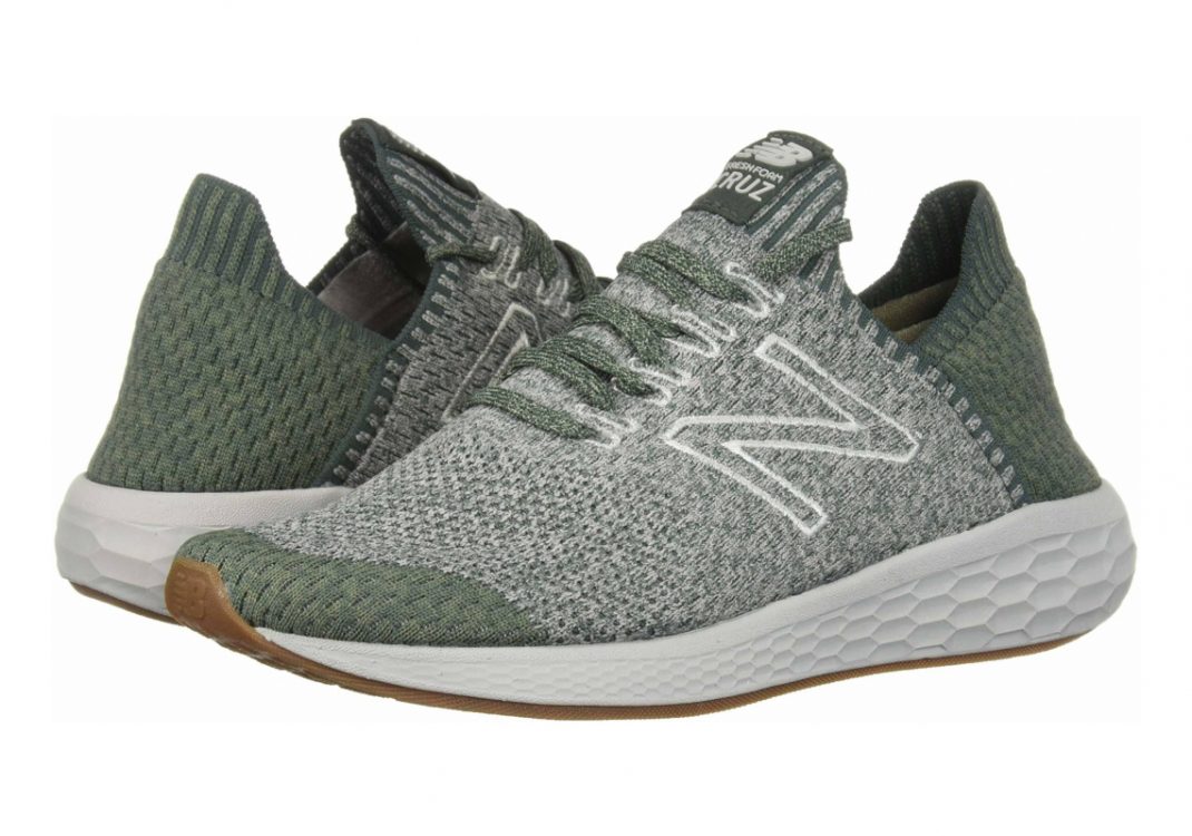 New Balance Fresh Foam Cruz SockFit - Verde Faded Rosin Rain Cloud Mineral Green Lg2 (MCRZSLG2)