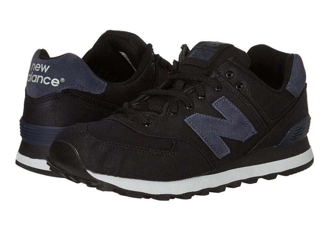 New Balance 574 Canvas Waxed - Black (ML574MDC)