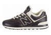 New Balance 574 Leather - Black (ML574WNE)