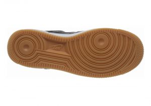 Nike Air Force 1 07 Premium - Black Off Noir Off Noir Mtlc Silver Gum Med Brown White 008 (896185008)