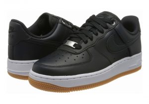 Nike Air Force 1 07 Premium - Black Off Noir Off Noir Mtlc Silver Gum Med Brown White 008 (896185008)