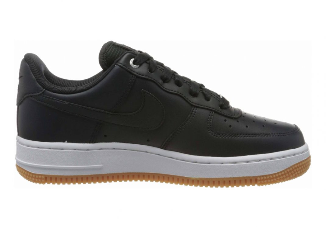 Nike Air Force 1 07 Premium - Black Off Noir Off Noir Mtlc Silver Gum Med Brown White 008 (896185008)