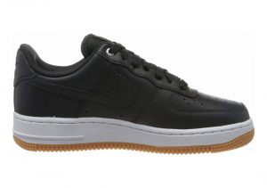 Nike Air Force 1 07 Premium - Black Off Noir Off Noir Mtlc Silver Gum Med Brown White 008 (896185008)