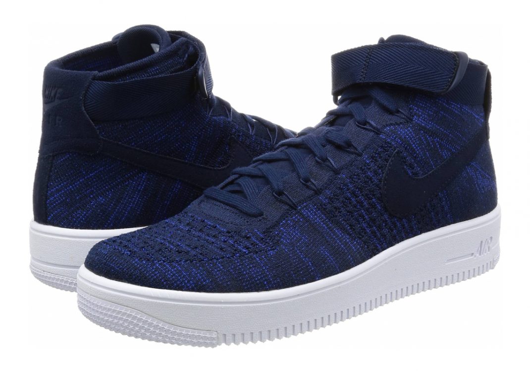 Nike Air Force 1 Ultra Flyknit - Dunkelblau College Navy Black White (817420401)
