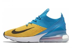 Nike air max 270 shop flyknit laser orange/black/blue orbit/bright crimson/navy