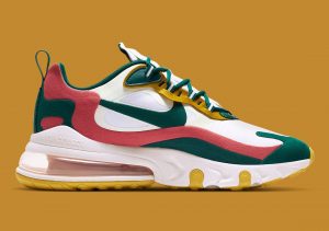 Nike Air Max 270 React Summit White/Midnight Turquoise-Yellow