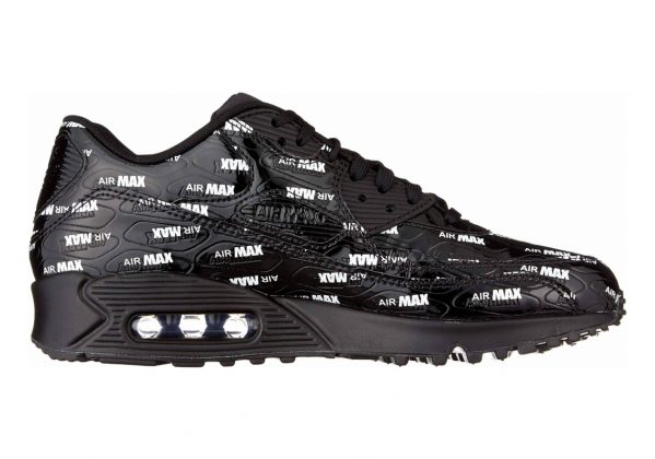 Nike Air Max 90 Premium - Black Black Black White 015 (700155015)