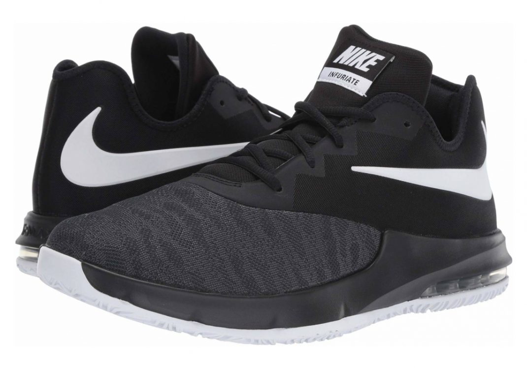 Nike Air Max Infuriate III Low - Black Black White Dark Grey 000 (AJ5898001)