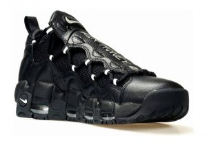 Air more money black cheap metallic silver