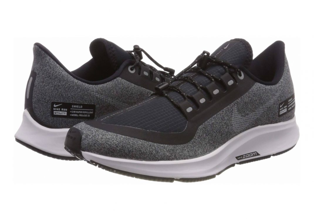 Nike Air Zoom Pegasus 35 Shield - Black/White-Cool Grey-Vast Grey (AA1644002)